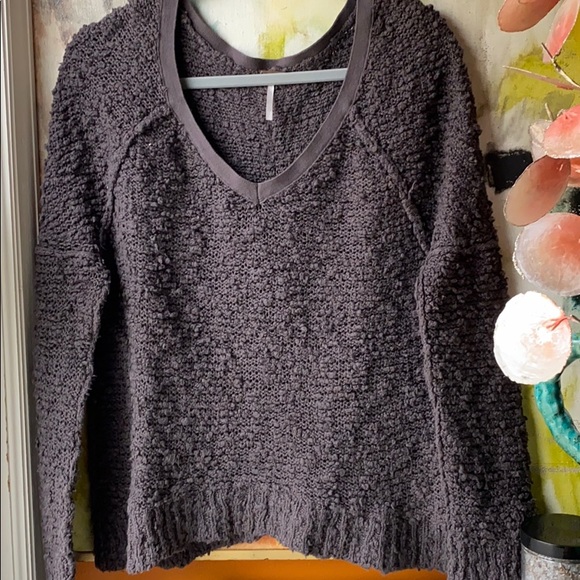 Free People Sweaters - FREE PEOPLE Chunky Sweater • Chocolate  • Small